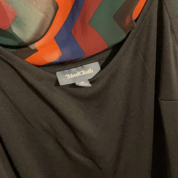 ModCloth Sheer over Black Slip Dress - Picture 5 of 11